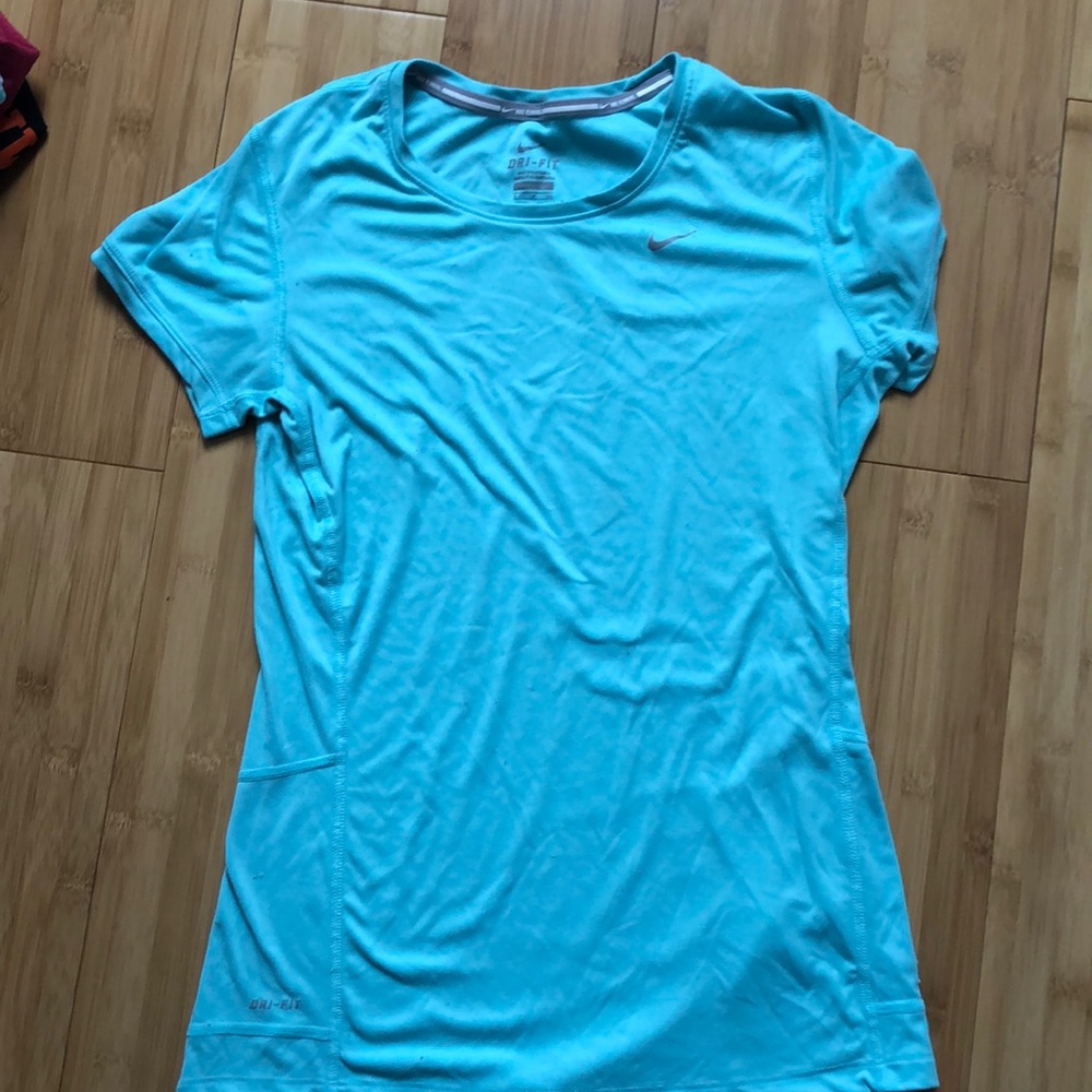 Turquoise DriFit Nike Running Tee